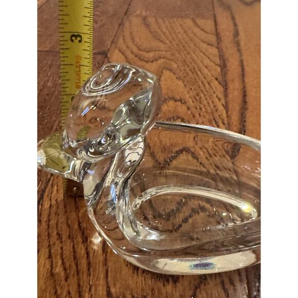 VTG Duck Ashtray Cigar Pipe Rest Candy Dish Heavy Clear Glass Figure Collectible - Picture 11 of 16